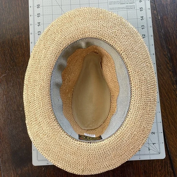 SCALA fedora style raffia straw hat - Picture 8 of 15